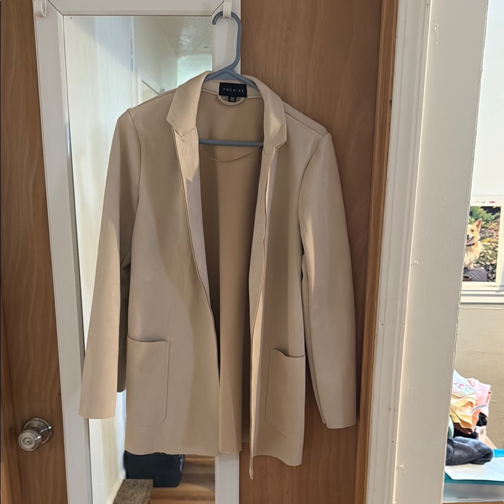 Premise Tan Blazer Tailored Suit Jacket